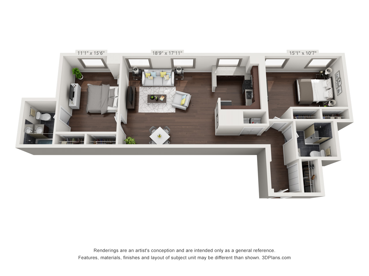 fairmount apartment community - 2 bedroom