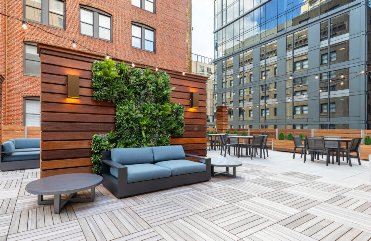 rooftop deck to enjoy the fresh air