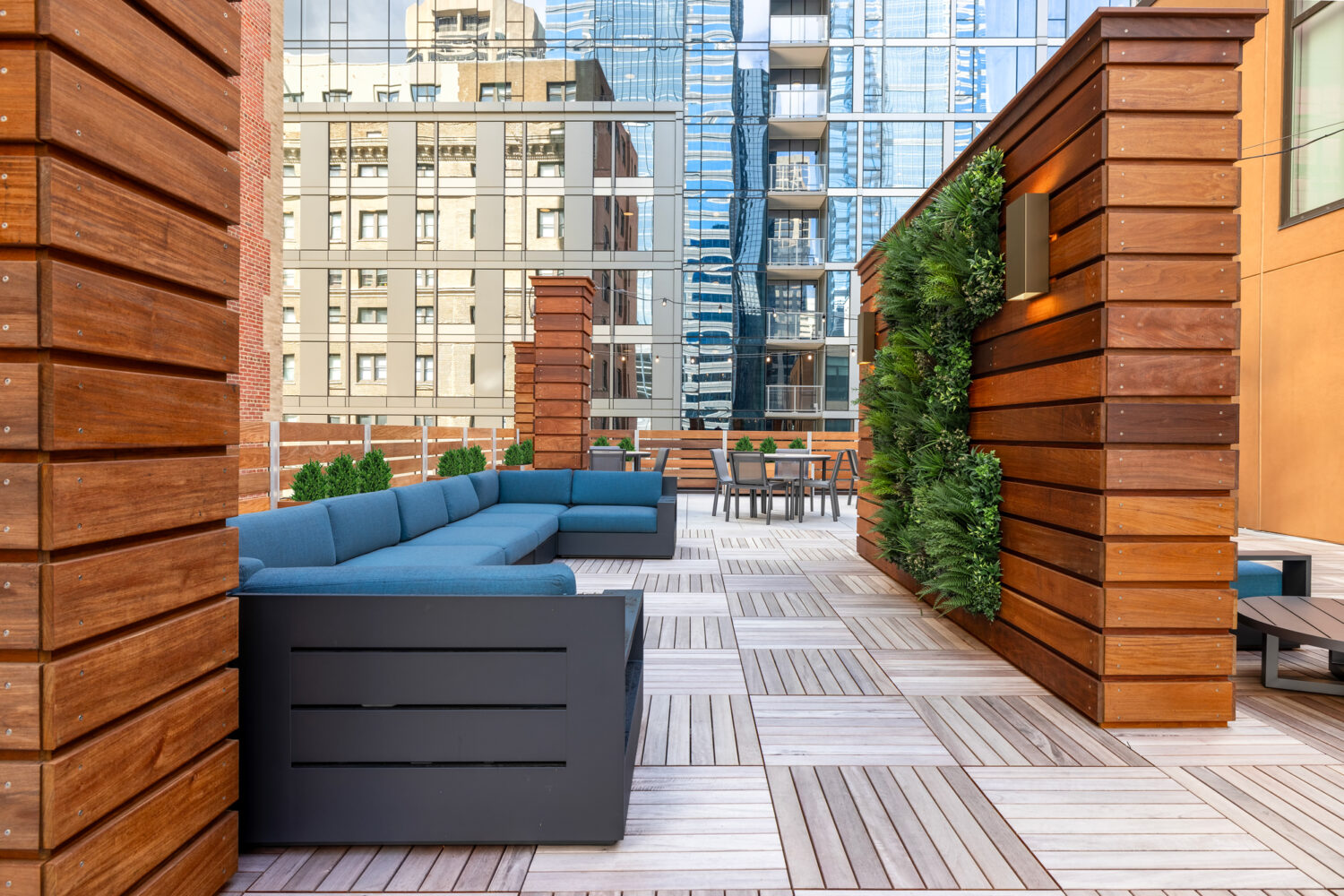 rooftop deck with a view