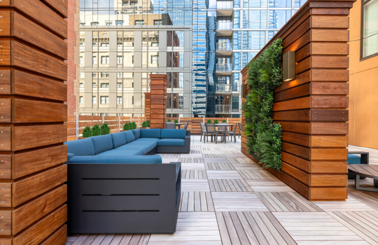 rooftop deck with a view