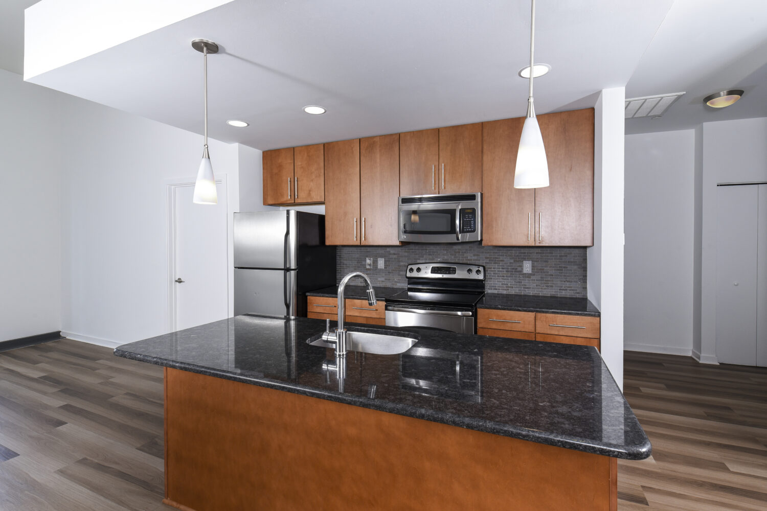 open layout concept with large kitchen