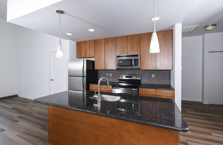 open layout concept with large kitchen
