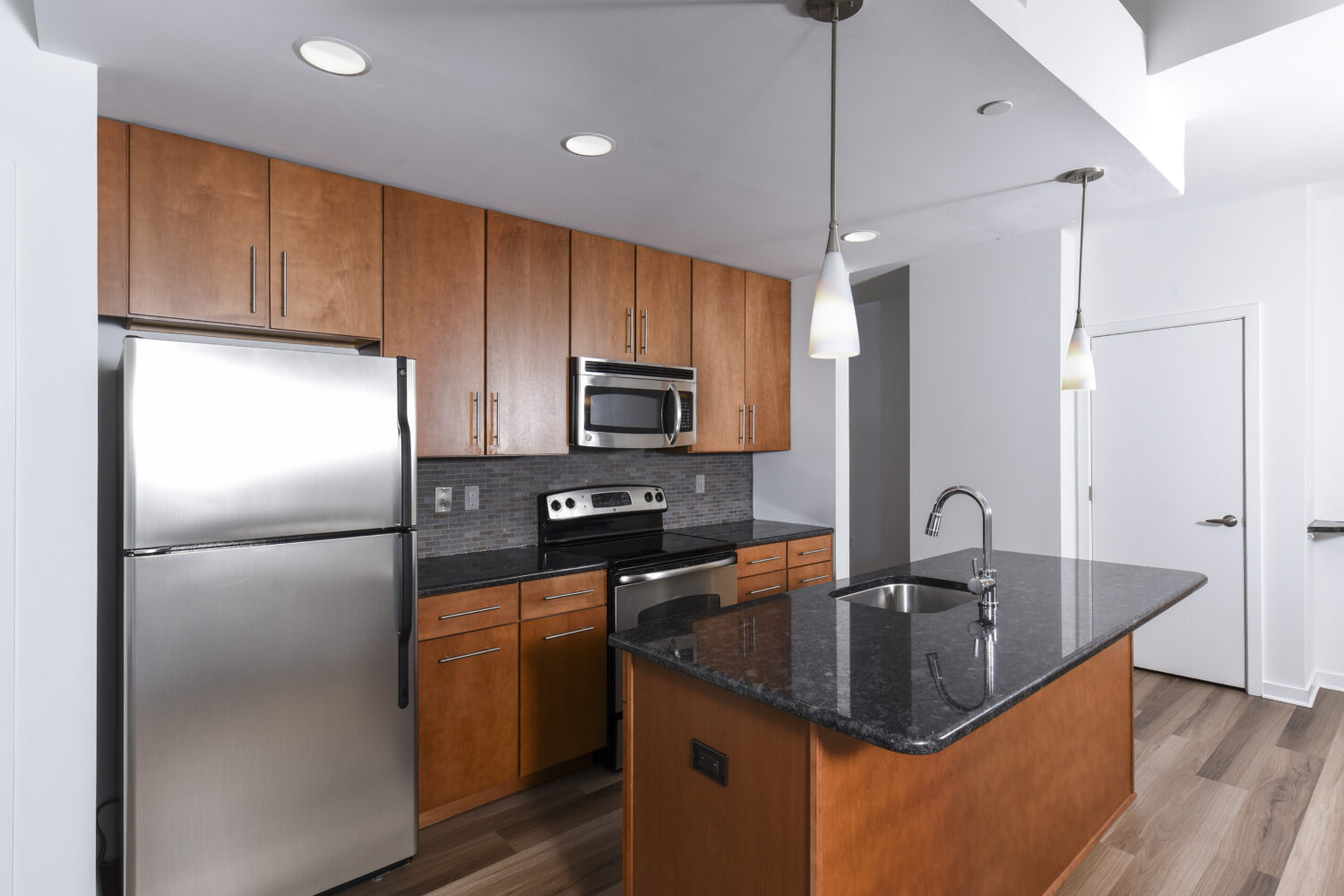 open layout concept with large kitchen