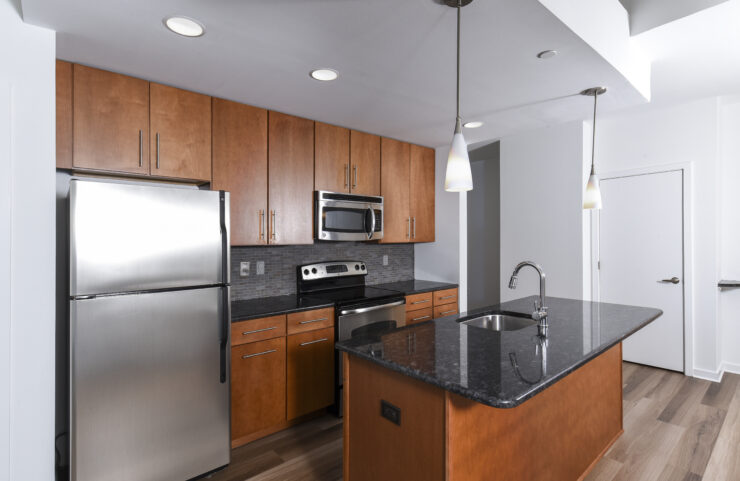 open layout concept with large kitchen