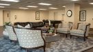 resident lounge with a variety of comfortable chairs