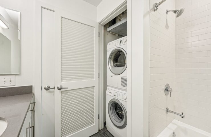 Washer and Dryer in bathrrom