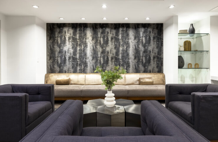 sofa and chairs in a section of the lounge