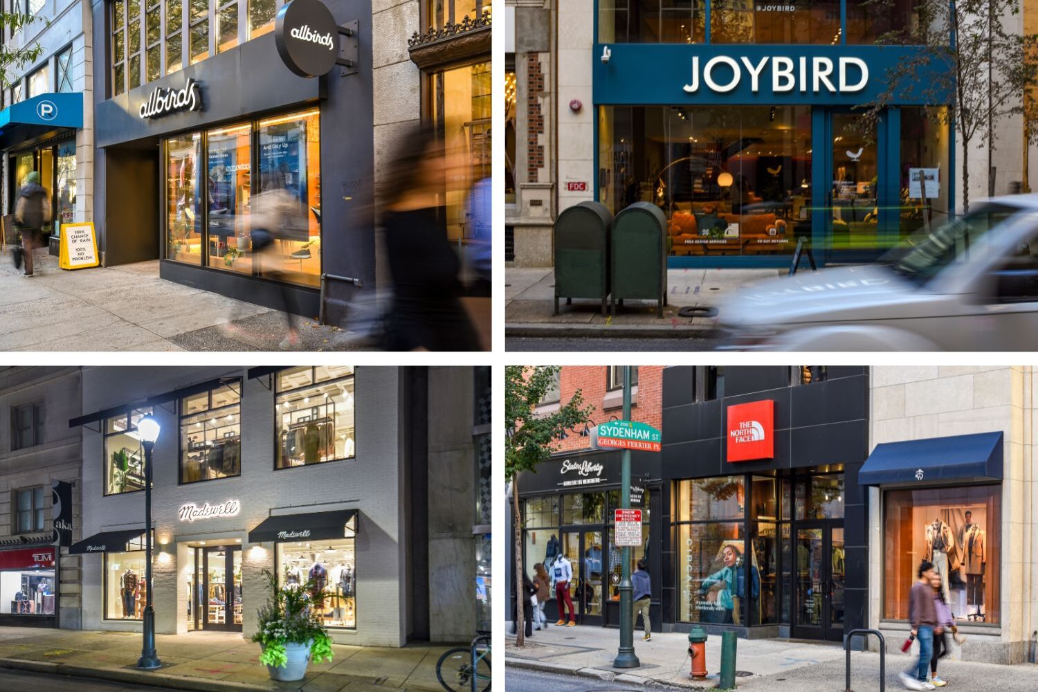 retailers in center city