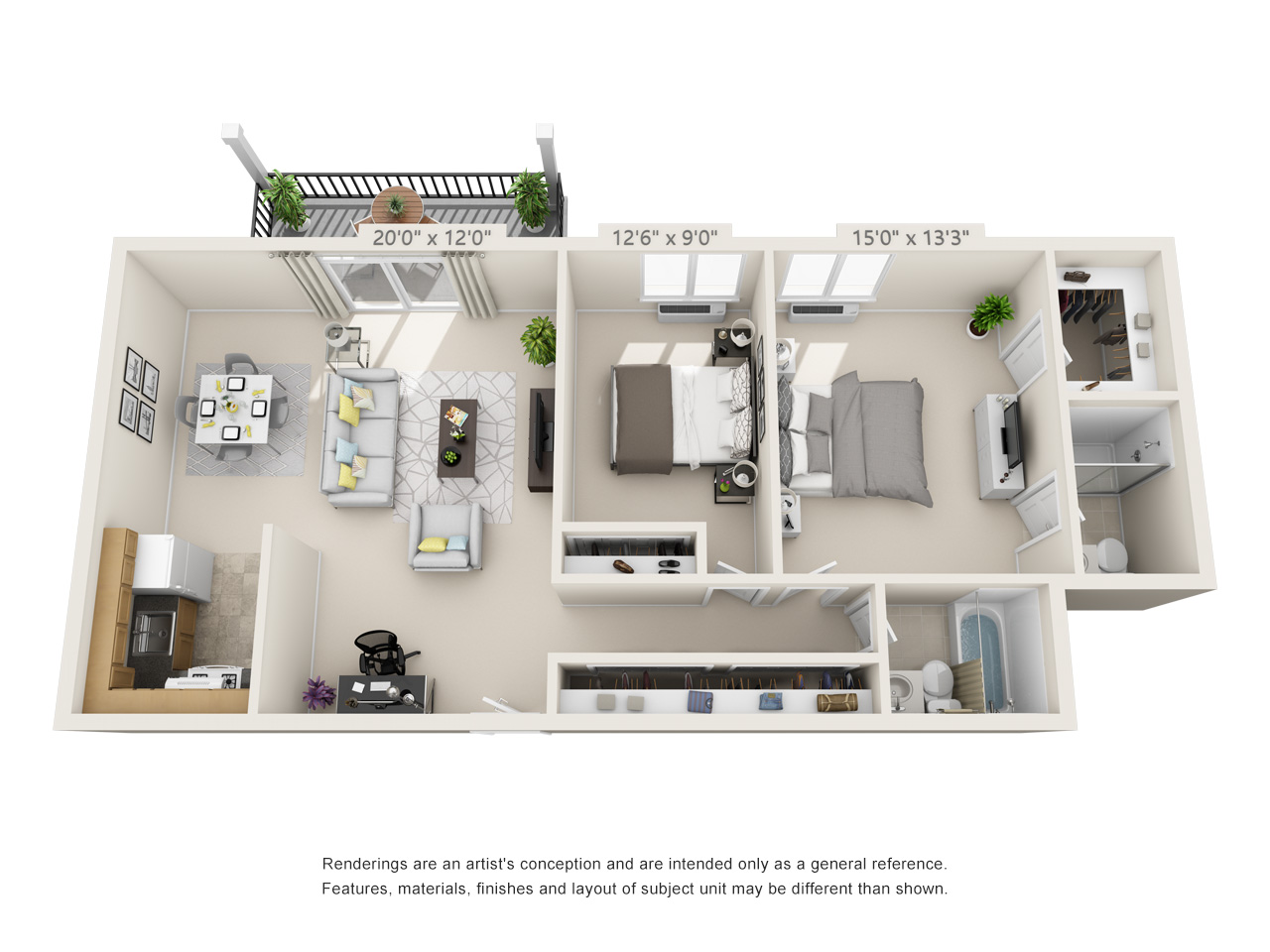 two bedroom apartment