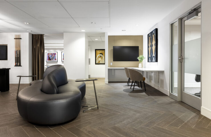 club level seating area