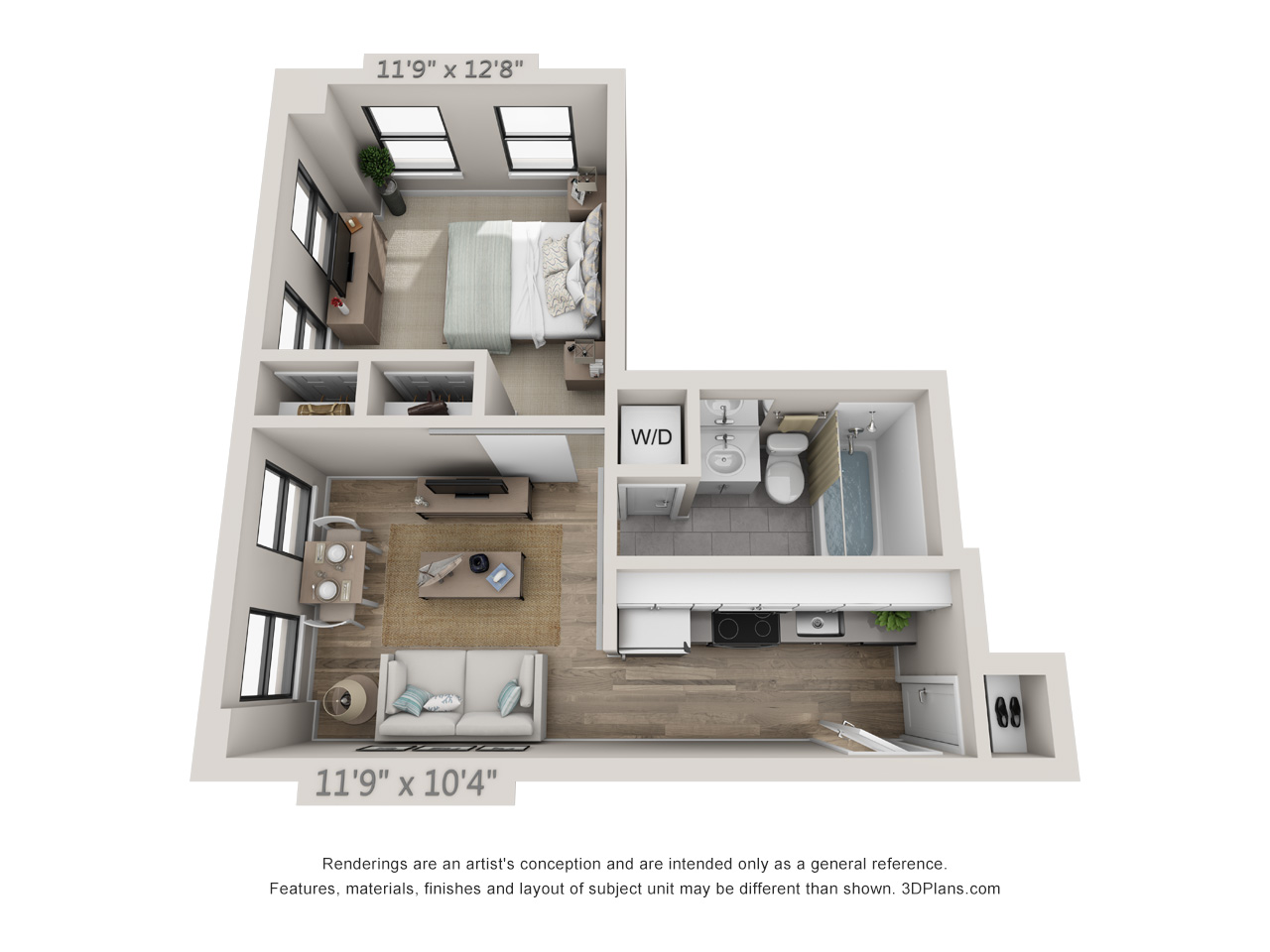 1 Bedroom Apartments In Center City