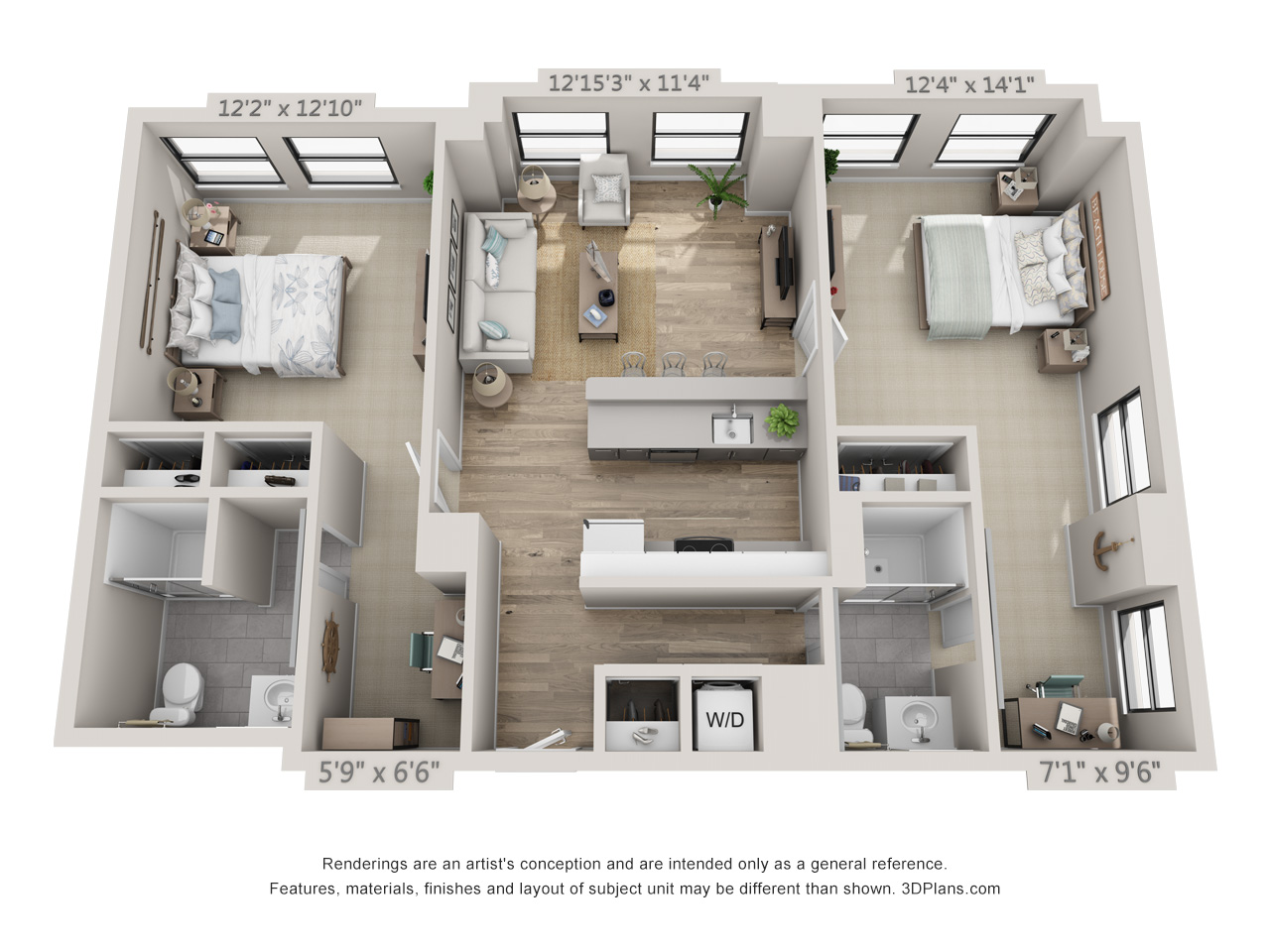 2 Bedroom Apartment In Center City