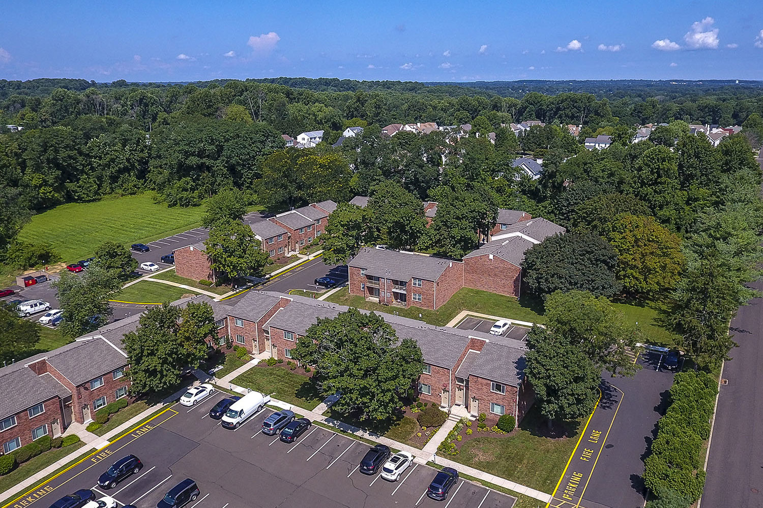 aerial view of the community 
