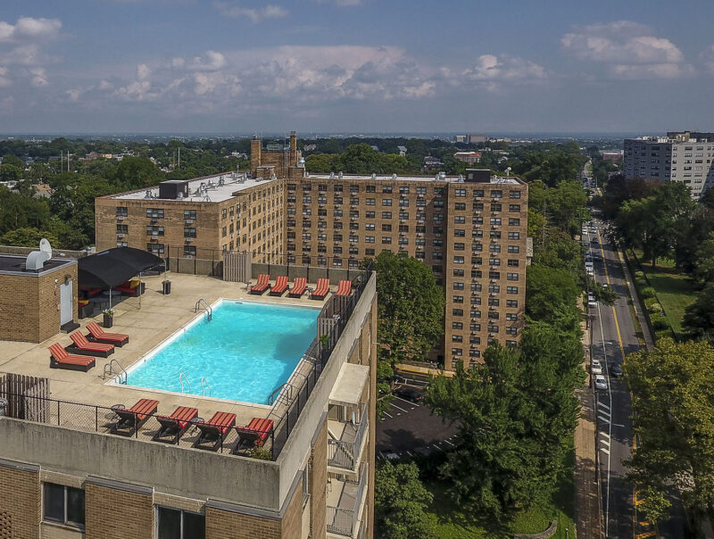 Rooftop pool and sun terrace