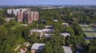 aerial view of falls village and surrounding east falls area