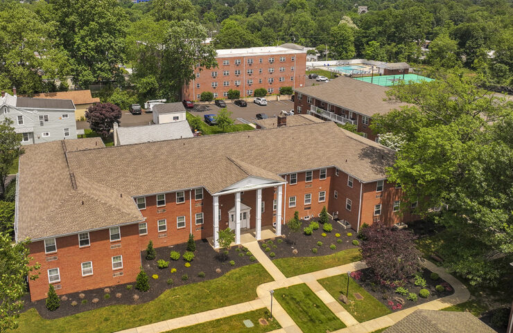 aerial view of one building at Fair Oaks