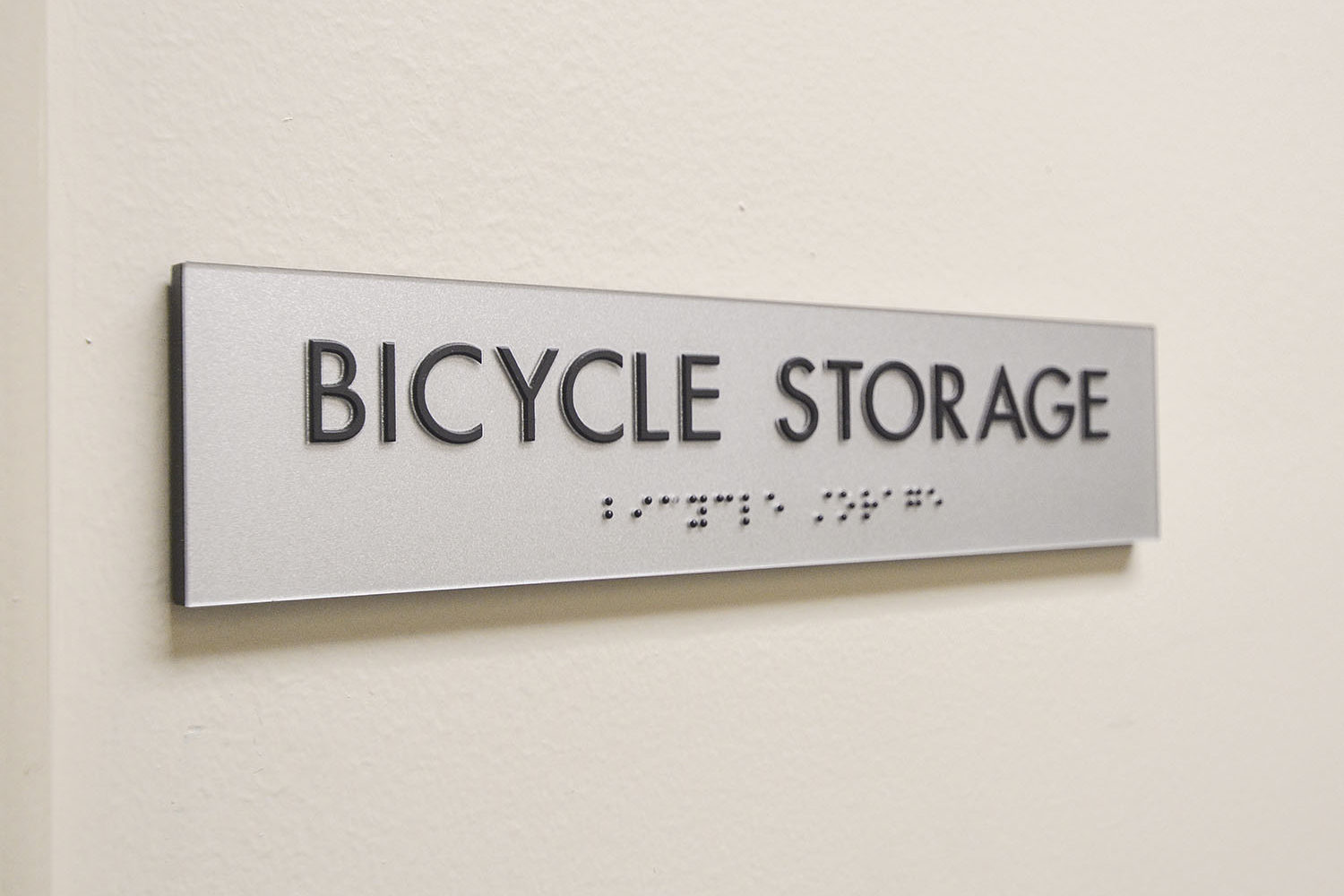 bicycle storage signage