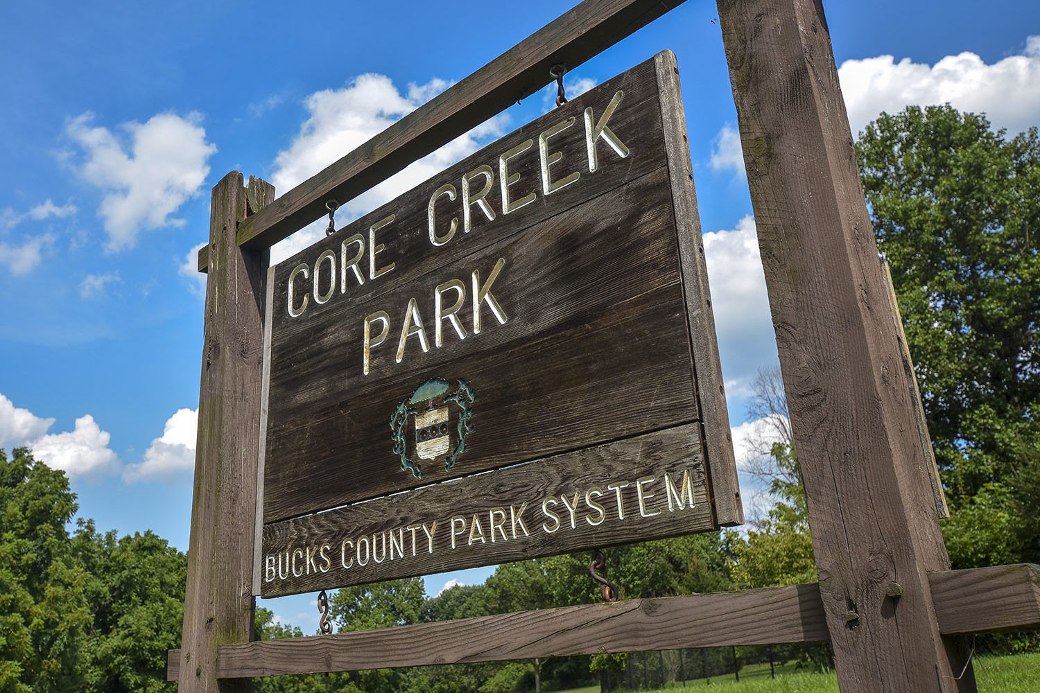 nearby core creek park signage 