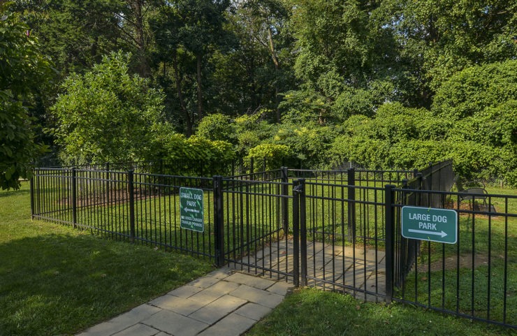 separate small dog park and large dog park 