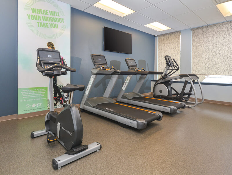 Fitness Center with Virtual Active Cardio Equipment