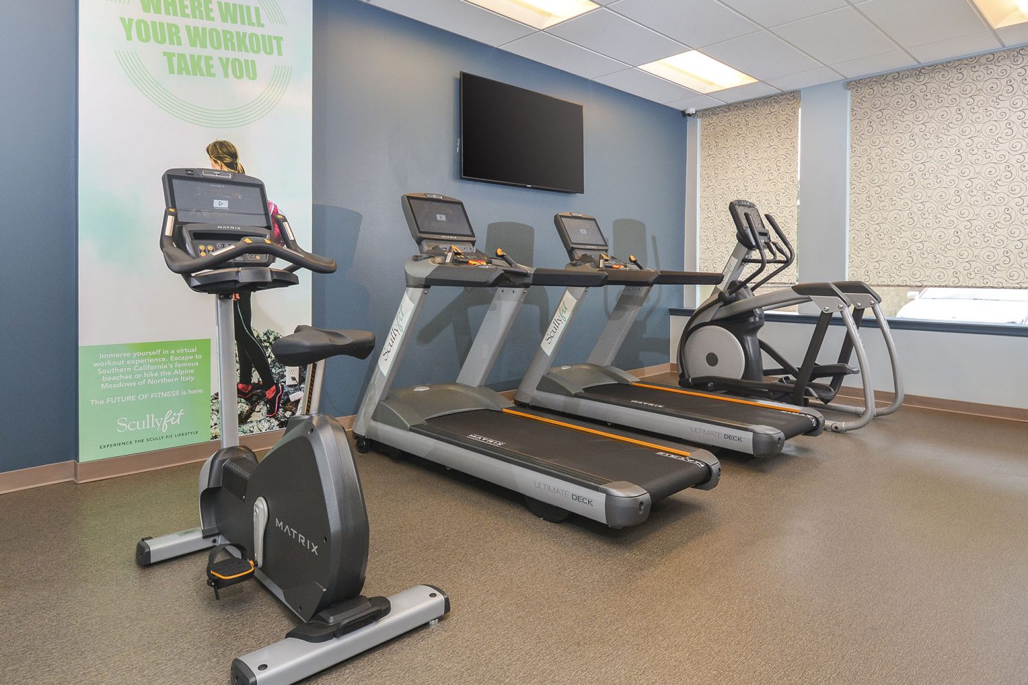 cardio machines in the fitness center