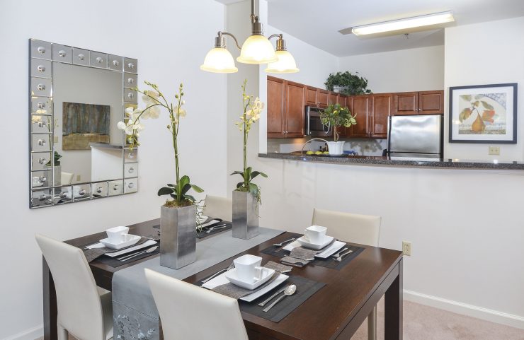 dining area opened up to kitchen 