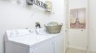 full size washer and dryer with shelving 