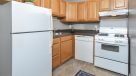 standard kitchen with white appliances