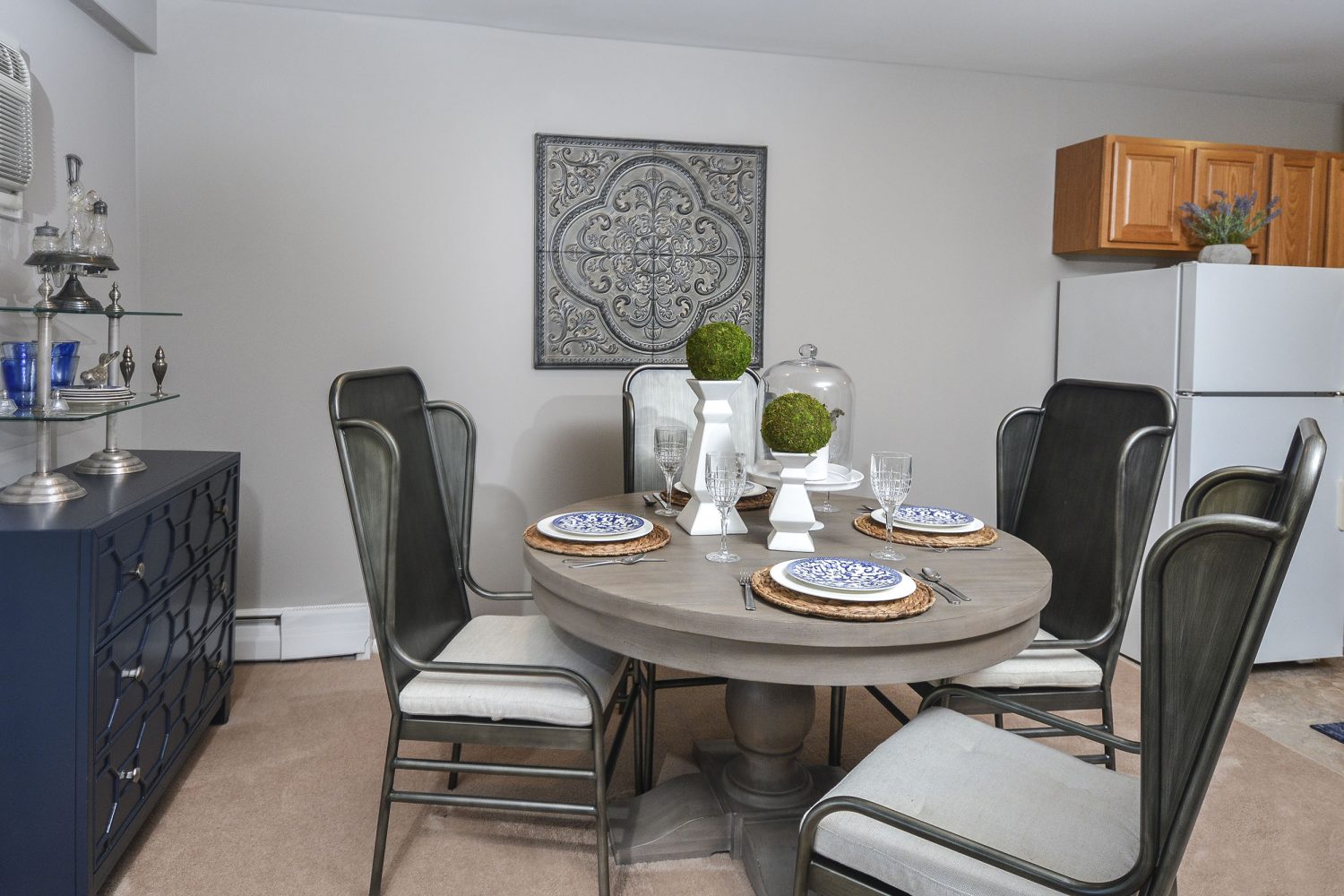 dining room with room for a table and buffet 