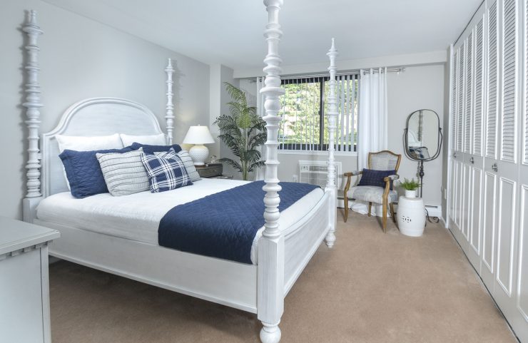 bedroom with lots of closet space 
