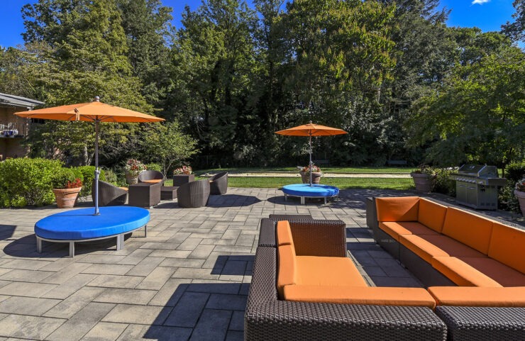 outdoor furniture on the patio