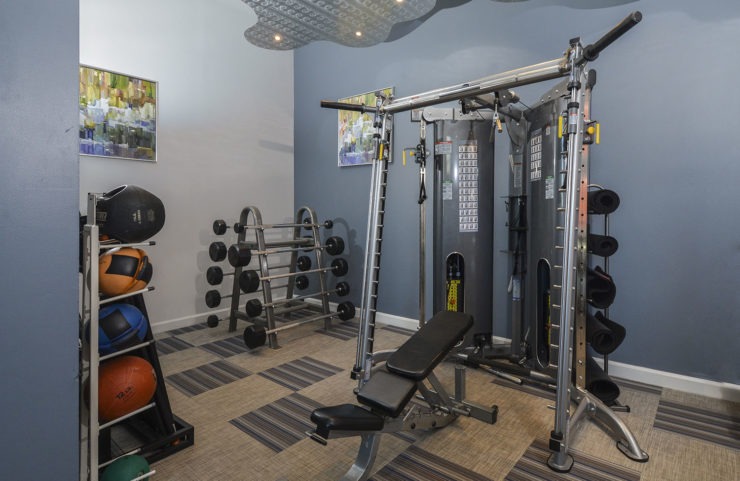 fitness centwe with weight machine