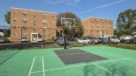 sports court to play tennis, basketball or soccer