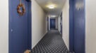 hallway with resident entrances