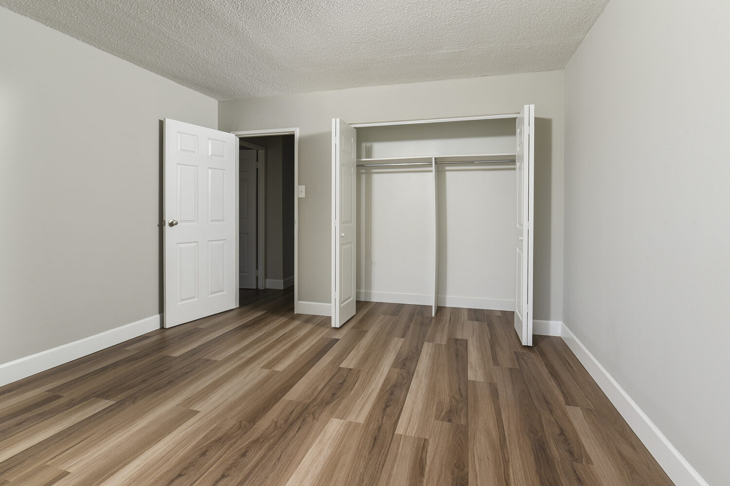 bedroom with large closet 