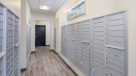 hallway with mail slots 