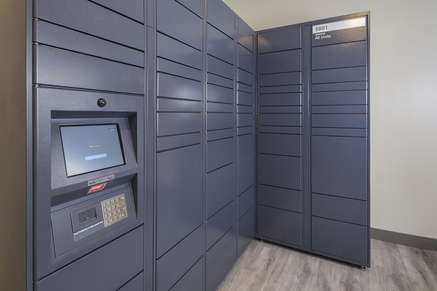 package delivery locker area 