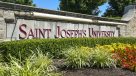 Nearby: Saint Joseph's University signage 