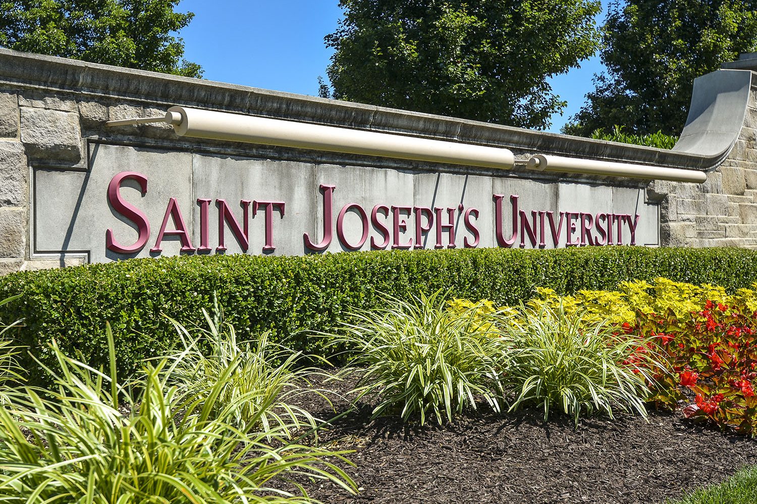 Nearby: Saint Joseph's University signage 