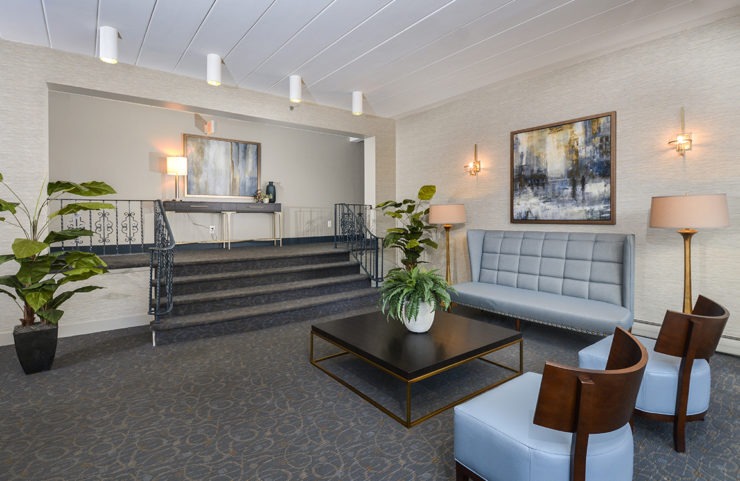 Inviting Lobby with seating 