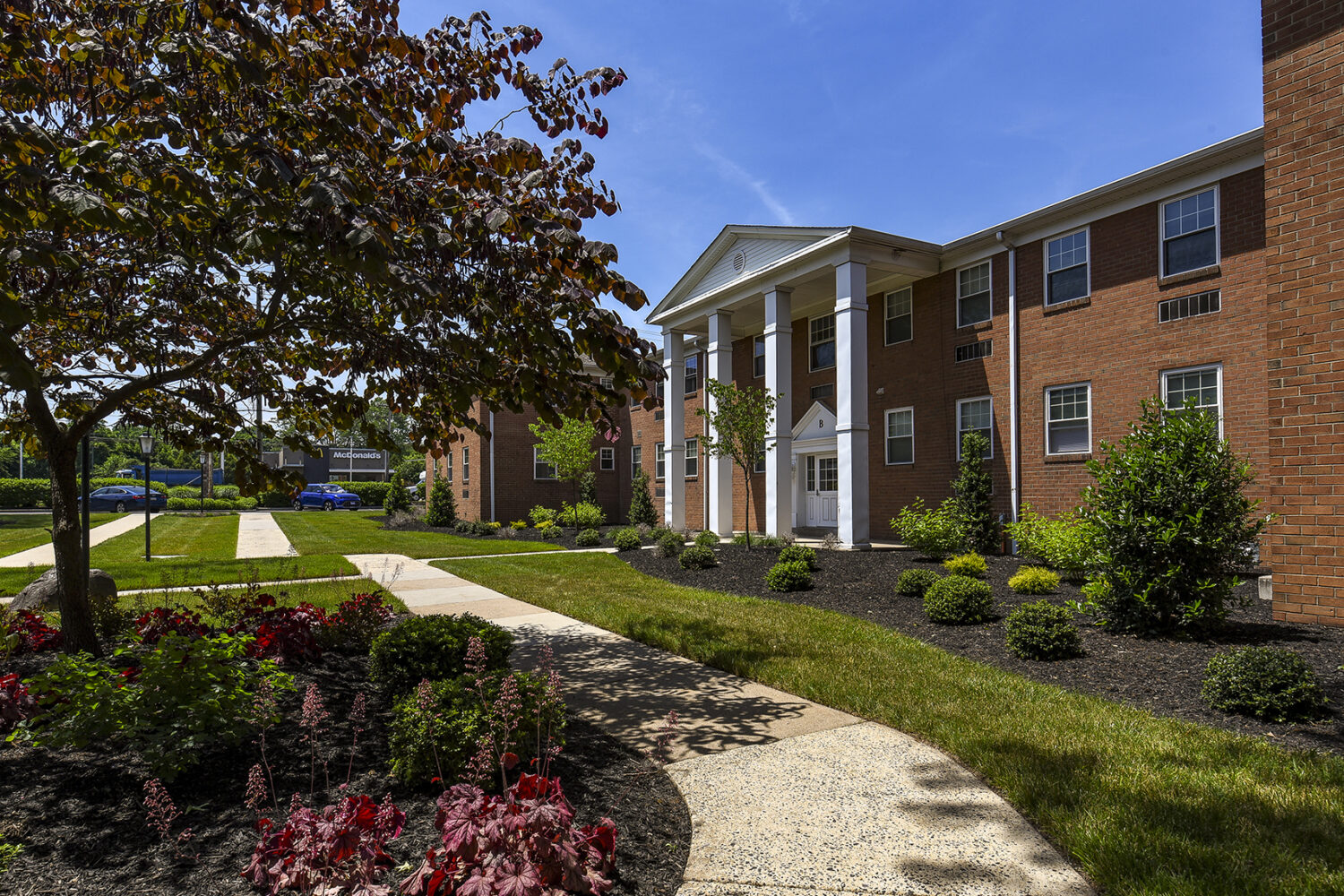 front of Fair Oaks and Courtyard