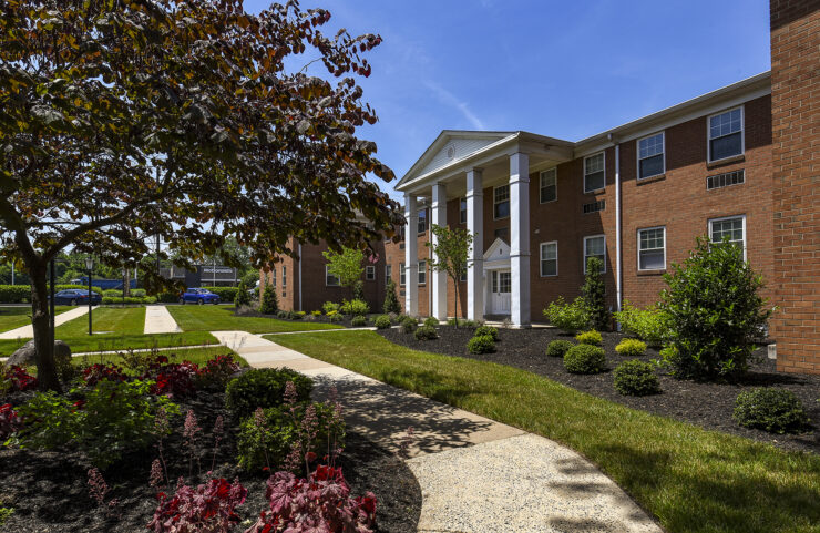 front of Fair Oaks and Courtyard