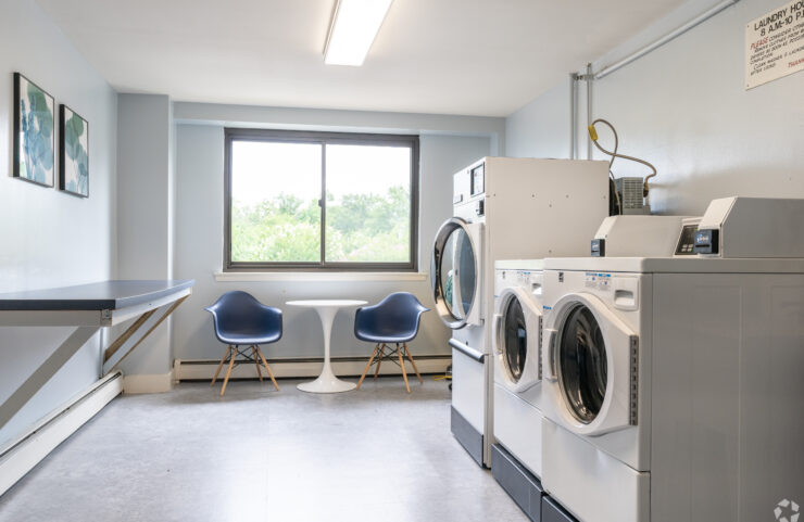laundry room with seating 