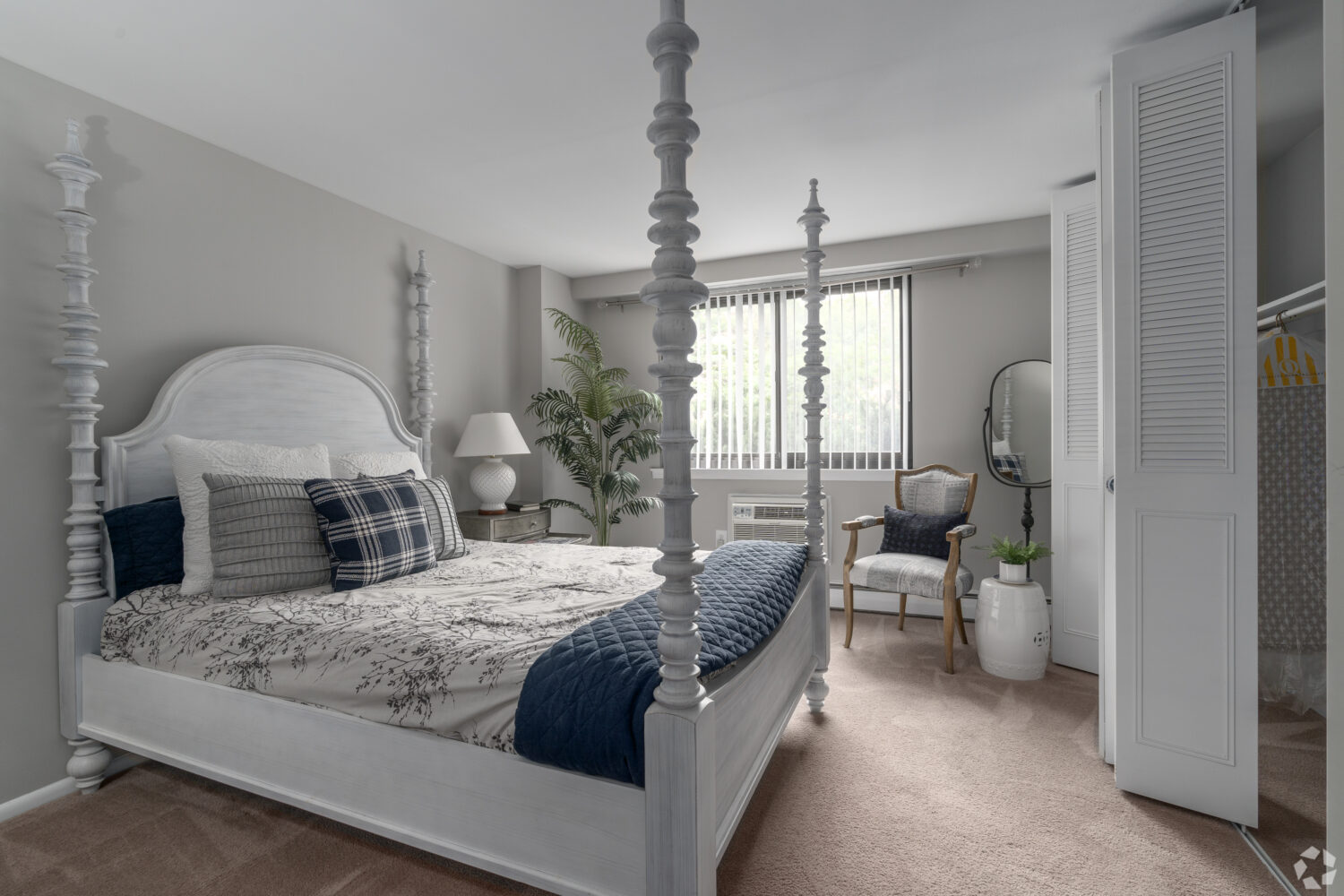 bedroom with lots of closet space 