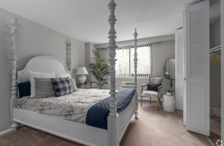 bedroom with lots of closet space 