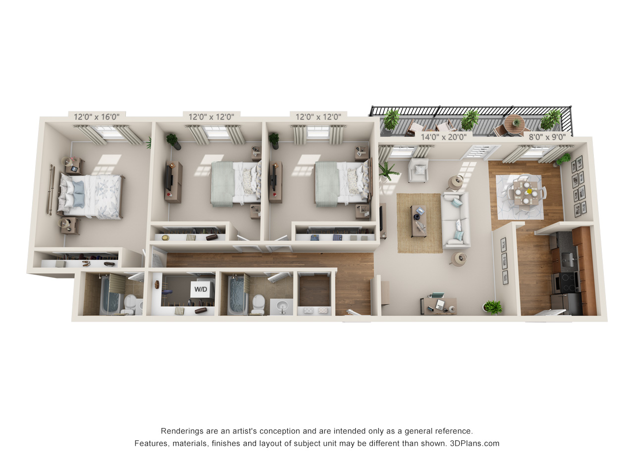 3 bedroom apartment in horsham pa
