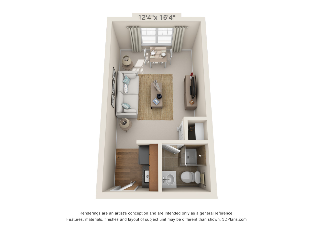 studio apartment in horsham