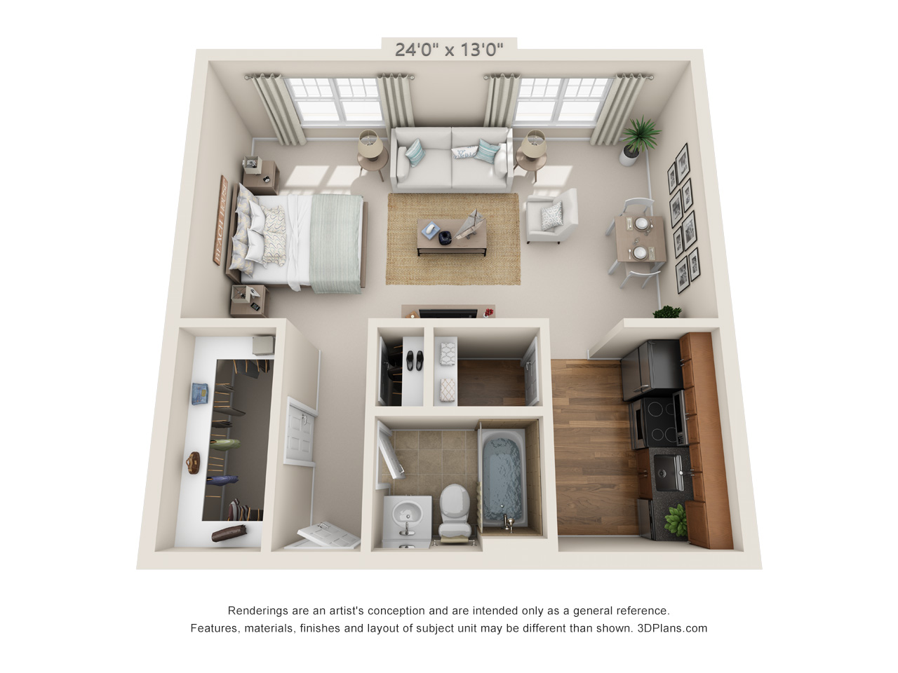 horsham studio apartment