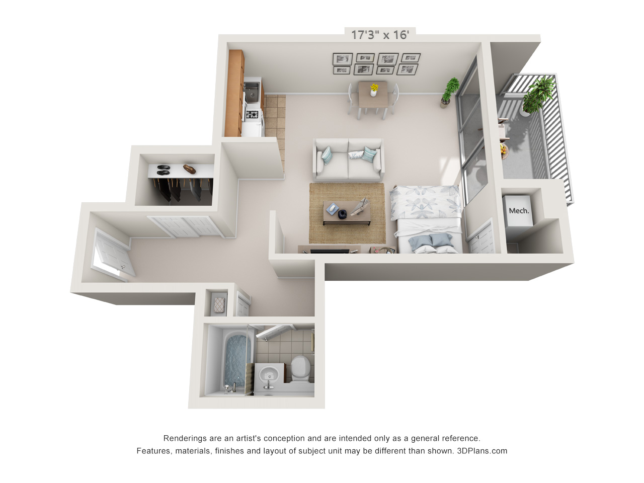 studio apartment in east falls