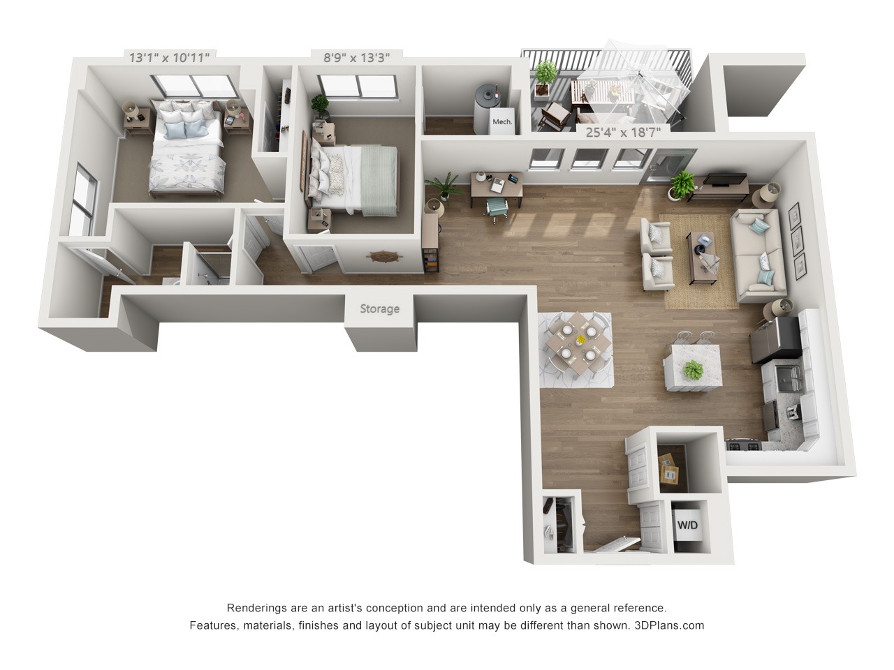 2 bedroom penthouse in east falls